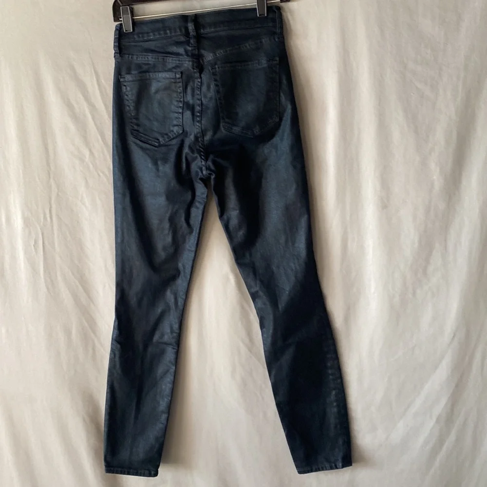 Gap Black Shimmer True Skinny High Rise Jeans. Size 26 NWOT. Great for Holidays! - Picture 2 of 9